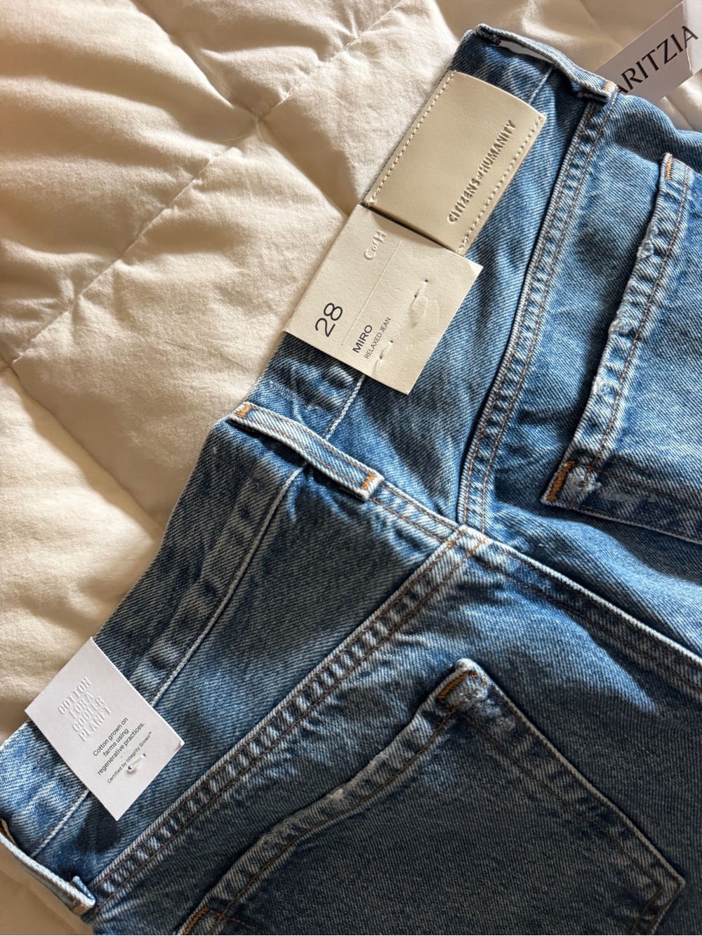 Citizens Of Humanity Light Blue Washed Flare Jeans - Picture 5 of 5
